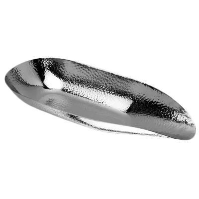 Steelite 5360S302 - Almond Bowl, 1 Quart (32 oz), 16" x 6.5" x 2.375" 18/10 Stainless Steel