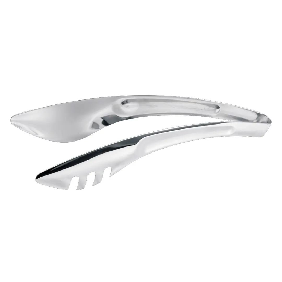 Steelite 5360S388 9.25" Bread Serving Tongs, 8-9" Length, 18/10 Stainless Steel, WNK Accessory