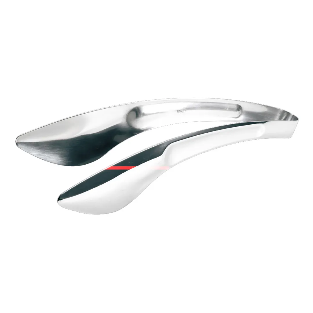 Steelite 5360S389 Bread Serving Tongs, 9.25" Length, 18/10 Stainless Steel, WNK Buffet Design