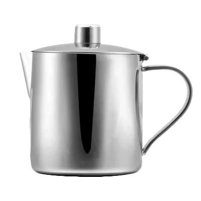 Steelite 5368S515 - 9 oz Tea Pot, 4.375" x 2.875" x 3.875" 18/10 Stainless Steel with Lid