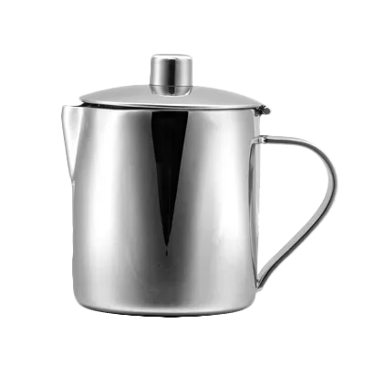 Steelite 5368S519 - 1.75 Qt Coffee Pot With Lid, 7.25" X 4.625" X 7.5", 18/10 Stainless Steel