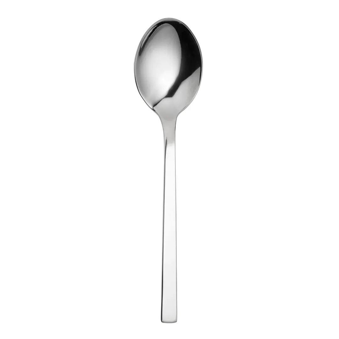 Steelite 5369S004 Table Spoon - 8-1/4" Length, 18/10 Stainless Steel, WNK Silhouette Finish - 1 Dozen