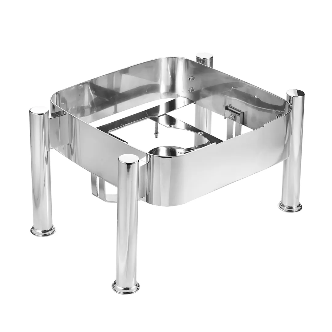 Steelite 5370S560 Stand Fuel Holder, 15" x 18.875" x 9" 18/10 Stainless Frame Buffet Chafer