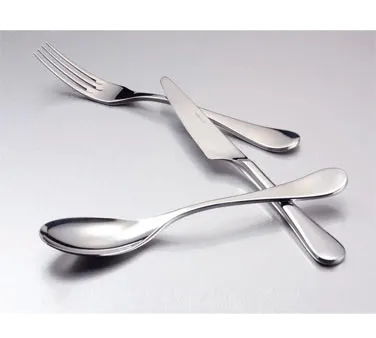 Steelite 5374S025 Oyster Cocktail Fork, 6" 3‑Prong, 18/10 Stainless Steel, WNK Finish - 1 Dozen