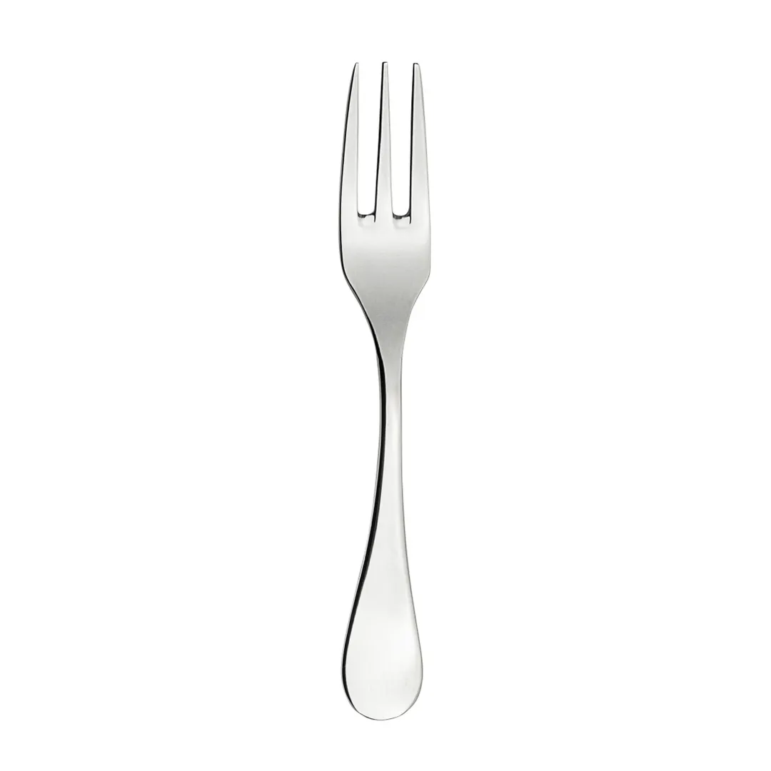 Steelite 5374S025 Oyster Cocktail Fork, 6" 3‑Prong, 18/10 Stainless Steel, WNK Finish - 1 Dozen