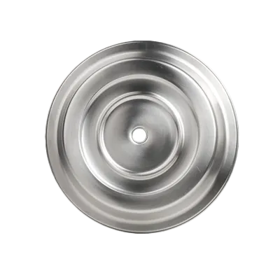 Steelite 5379S786 Plate Cover Folio, Round 10.625" Stainless Steel Metal Finish - 1 Dozen