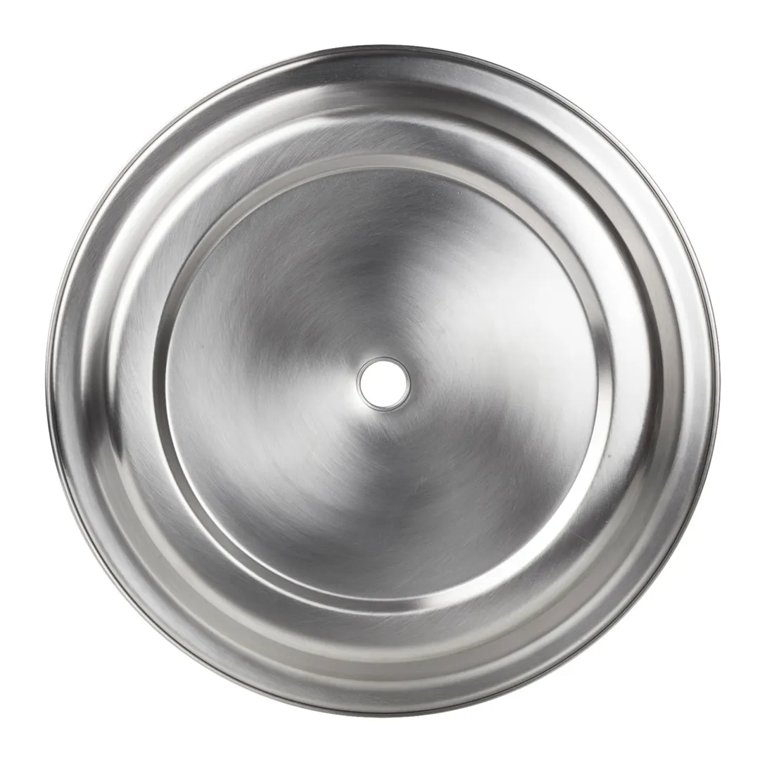 Steelite 5379S807 Plate Cover Folio, 10.625" Round Stainless Steel Metal - 1 Dozen
