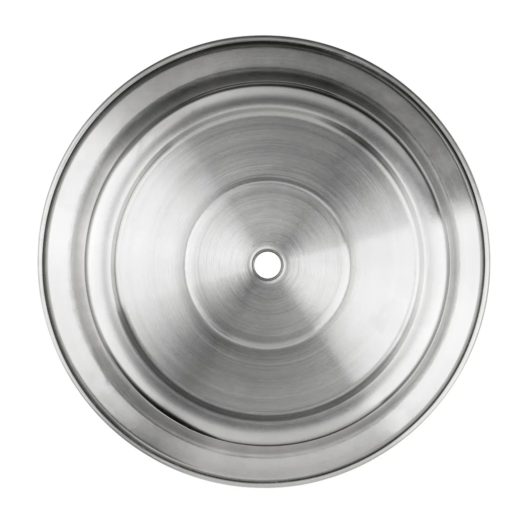 Steelite 5379S824 Plate Cover Folio Round 11.25" Silver 18/10 Stainless Steel 10-11" - 1 Dozen