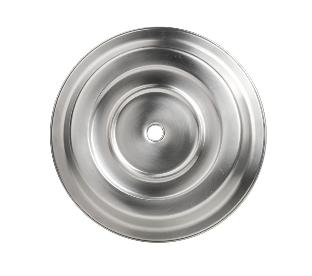 Steelite 5379S825 Plate Cover Folio, Round 10" Silver 18/10 Stainless Steel - 1 Dozen