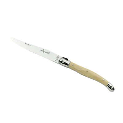 Steelite 5394S079 - 9" Steak Knife, 13/0 Stainless Steel Blade, ABS Horn Handle, Forged - 6/Pack