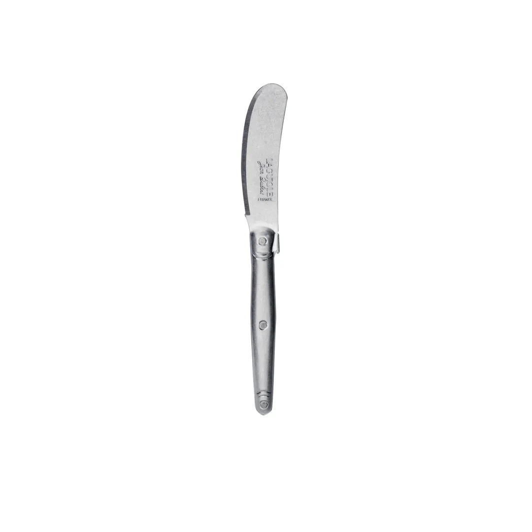 Steelite 5402S033 Butter Knife Spreader, 5.875" Stainless Steel, Jean Dubost Laguiole Handle, 6/Pack