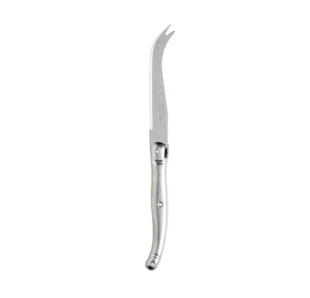 Steelite 5402S163 Cheese Knife, 9" Sharpened Laguiole Blade, Stainless Steel Handle - 6/Pack