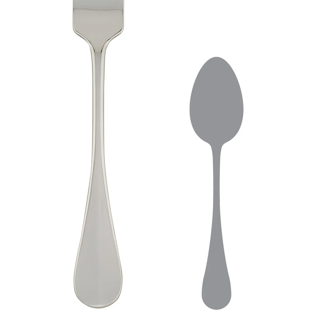 Steelite 5500J004 - La Tavola Aida Stainless Steel Table Spoon, 8\" Length, 18/10 Steel - 1 Dozen