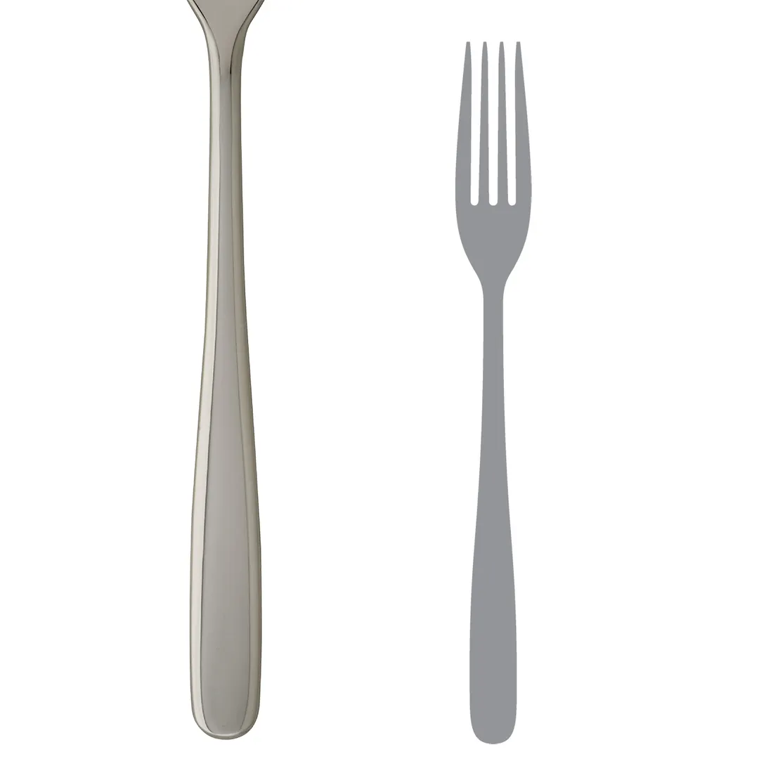 Steelite 5501J071 - La Tavola Serving Fork, 9-1/4" Length, 18/10 Stainless Steel, Finish - 1 Dozen