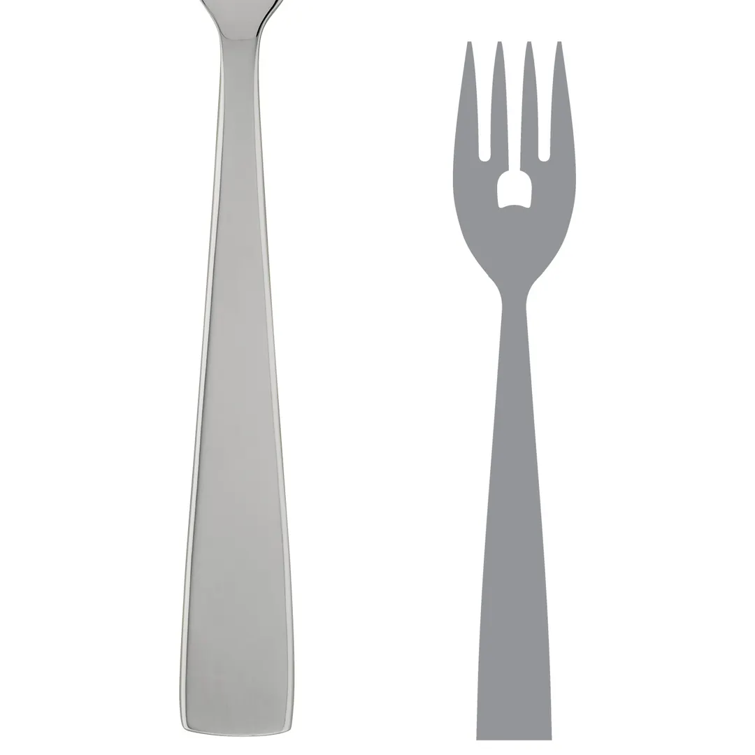 Steelite 5502J071 Serving Fork - 9¼" Length, 18/10 Stainless Steel, La Tavola Lounge Design - 1 Dozen