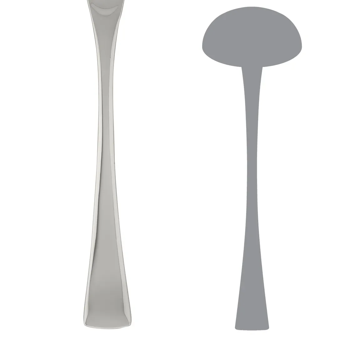 Steelite 5503J063 - La Tavola New Wave Soup Ladle, 11" Length, Stainless Steel - 1 Dozen
