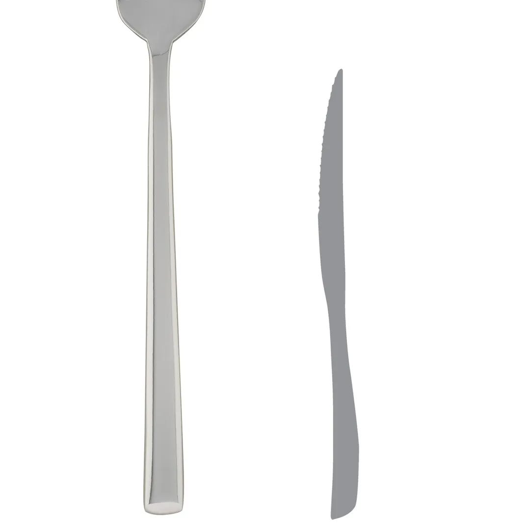 Steelite 5506J056 - Forged 8½‑Inch Steak Knife, One‑Piece Steel Handle, 13/0 Blade, 8‑9″ - 1 Dozen