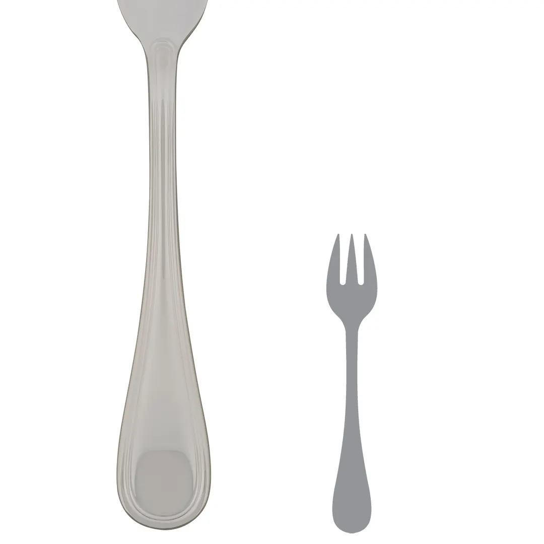 Steelite 5508J025 Oyster Fork, 5.5" Length, 18/10 Stainless Steel, La Tavola Norma - 1 Dozen