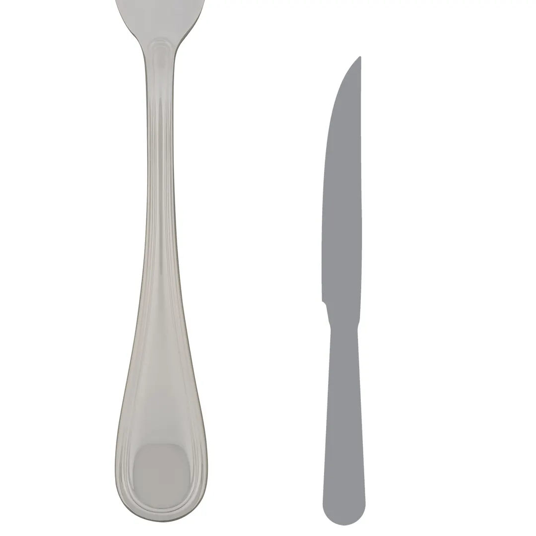Steelite 5508J056 - Steak Knife, 8.75" Forged, Stainless Steel Handle, 13/0 Stainless Steel Blade- 1 Dozen