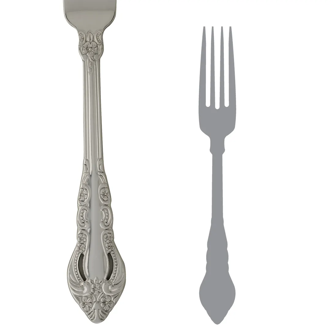 Steelite 5510J071 Serving Fork, 9-Inch La Tavola, 18/10 Stainless Steel - 1 Dozen