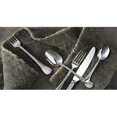 Steelite 5513J006 Iced Tea Spoon, 7" Length, 18/10 Stainless Steel, La Tavola Lucia Design - 1 Dozen
