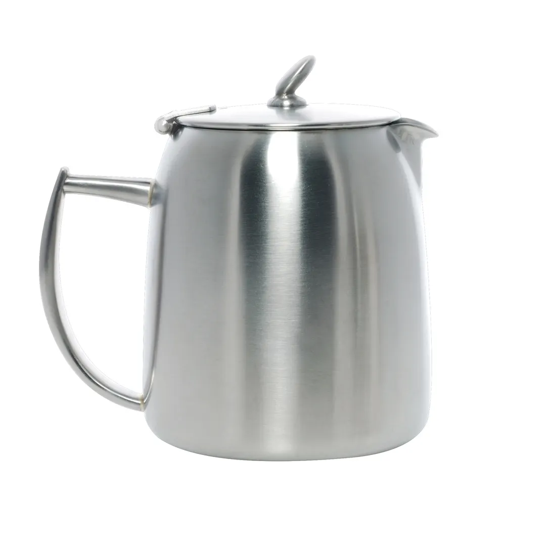Steelite 5600J101 - La Tavola Stainless Steel Coffee Pot, 12 oz Short Spout, 4.0" Height, No Lid