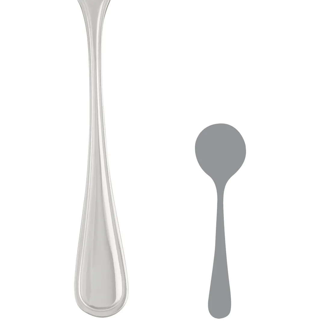 Steelite 5700SX002 Soup Spoon - Folio Montecito, 6-1/4" Bowl, 5-6" , 18/10 Stainless Steel - 1 Dozen