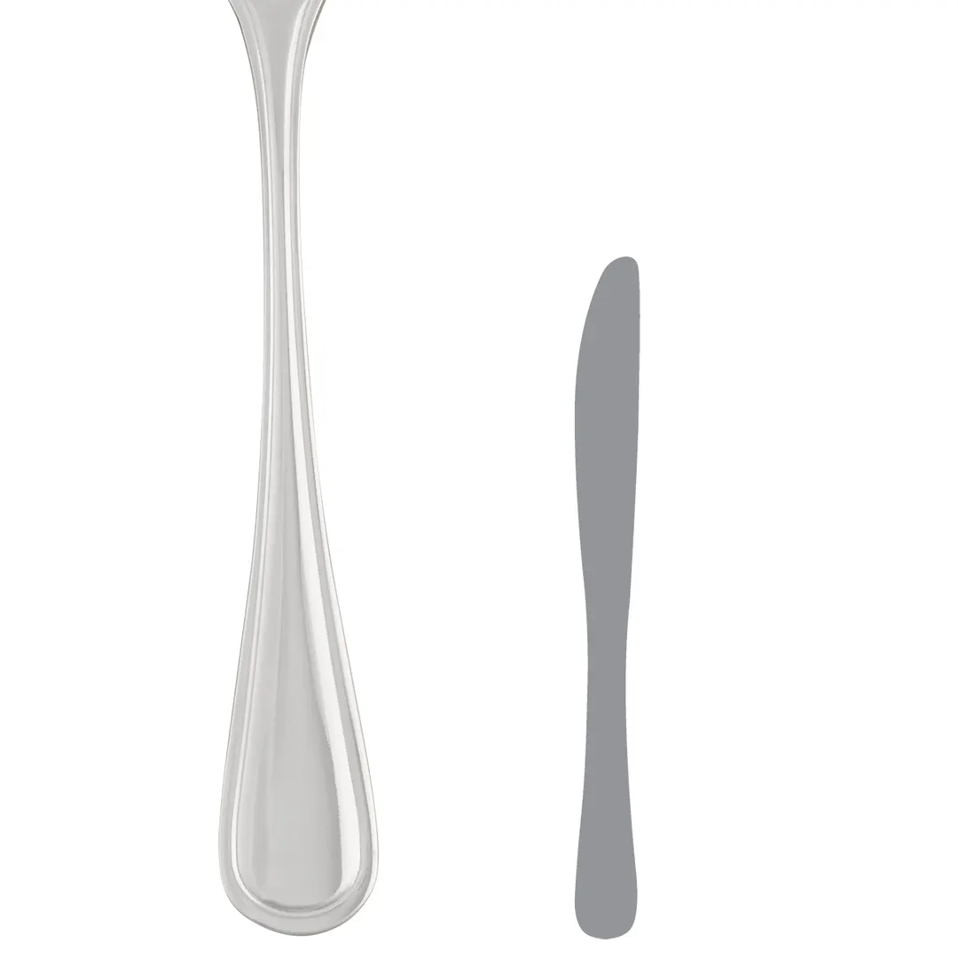 Steelite 5700SX045 - 7-1/8" Butter Knife, 13/0 Stainless Steel, Montecito, - 1 Dozen