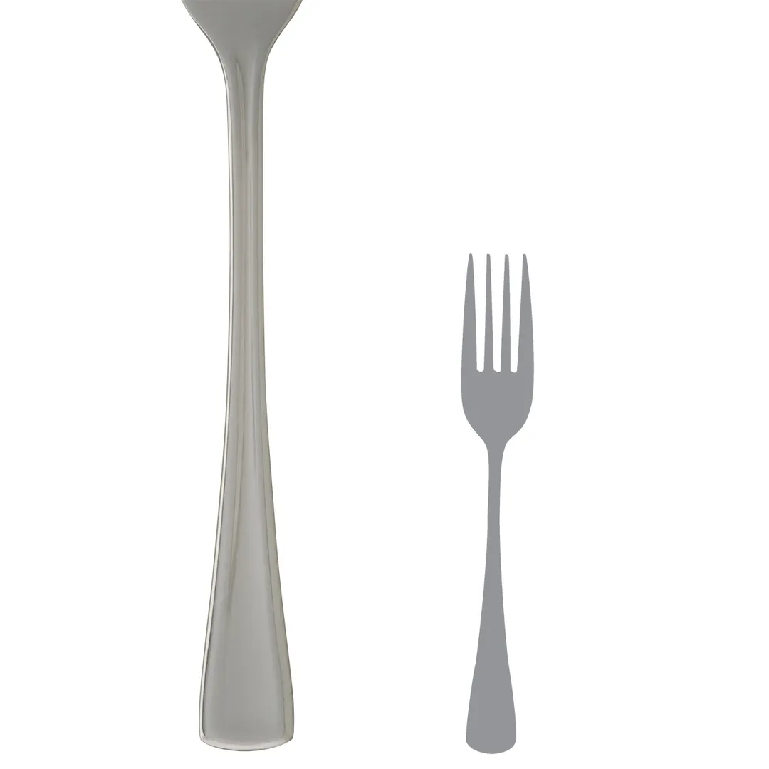 Steelite 5707SX023 Salad Fork, 6-1/2" Length 18/10 Stainless Steel Folio Flatware Americana- 1 Dozen