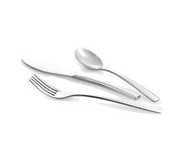 Steelite 5708SX003 Dessert Spoon, 7-1/2" Length, 18/0 Stainless Steel Varick Flatware - 1 Dozen