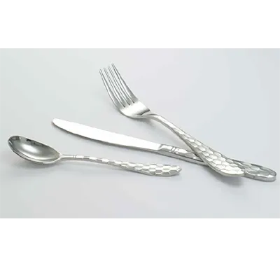 Steelite 5714SX006 Iced Tea Spoon, 7-5/8" 18/0 Stainless Steel, Hammered Finish, Crystal, - 1 Dozen