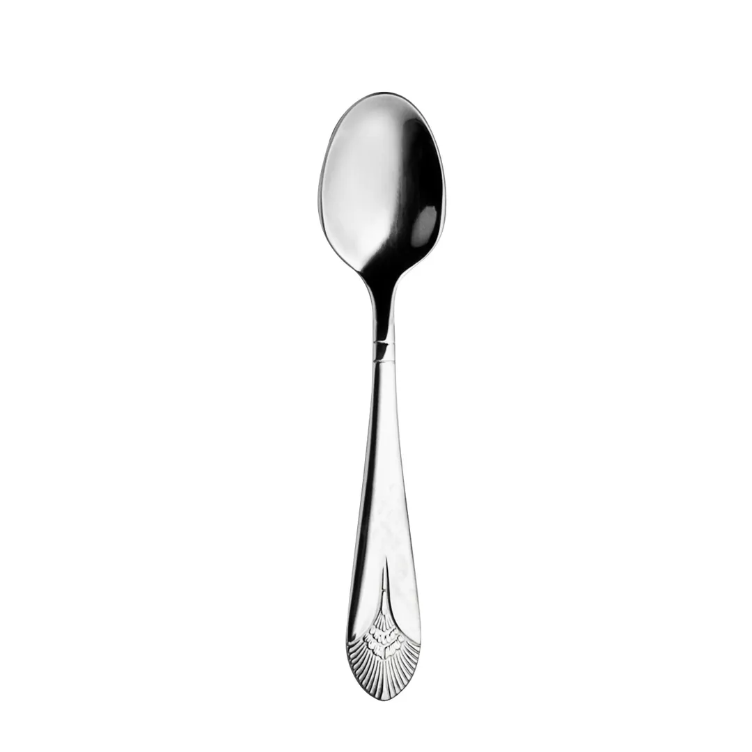 Steelite 5715SX005 Demitasse Spoon – 4-3/8" Length, 18/0 Stainless Steel Varick Flatware - 1 Dozen