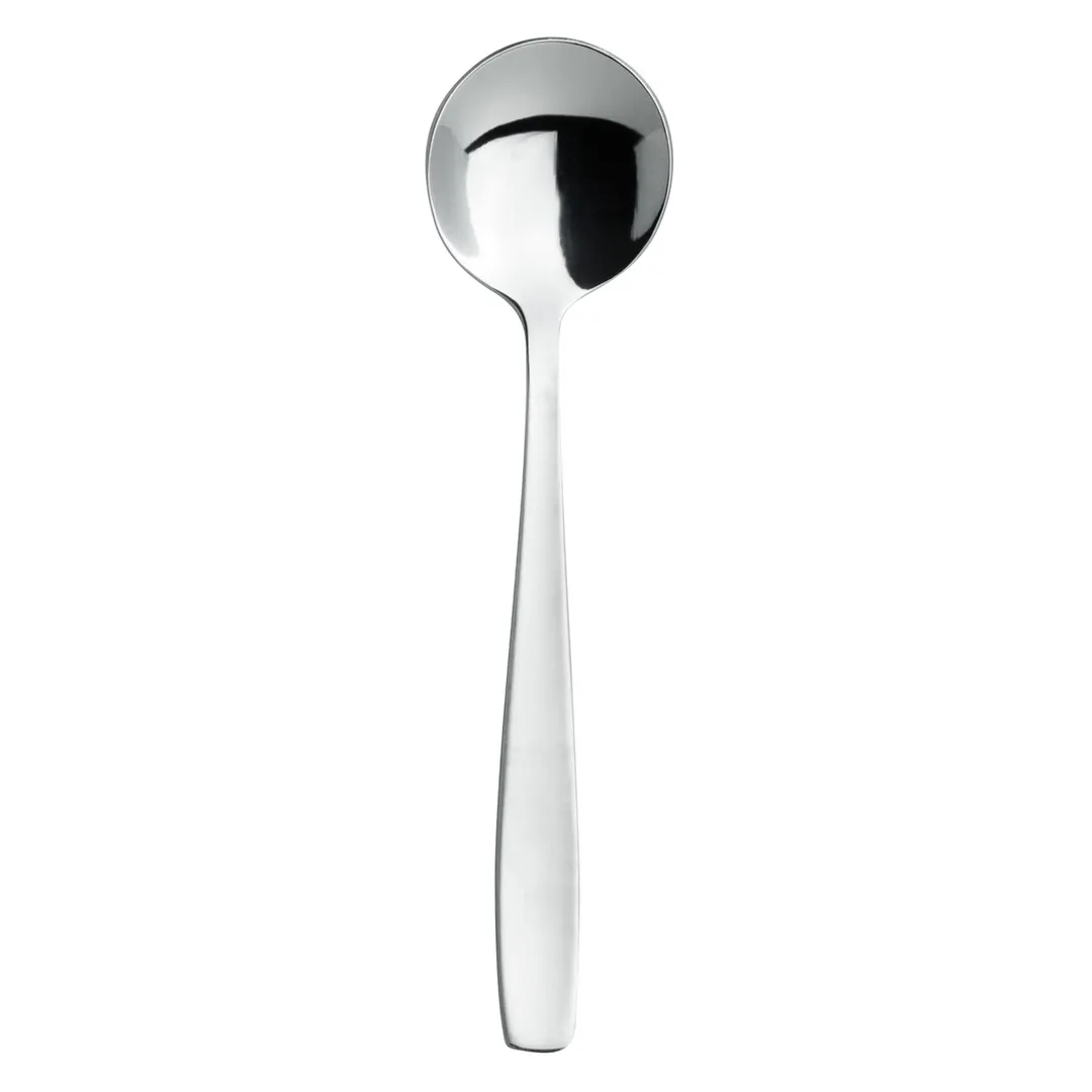 Steelite 5725SX002 Varick Olivia Soup Bouillon Spoon, 6-5/8" Length, 18/0 Stainless Steel - 1 Dozen