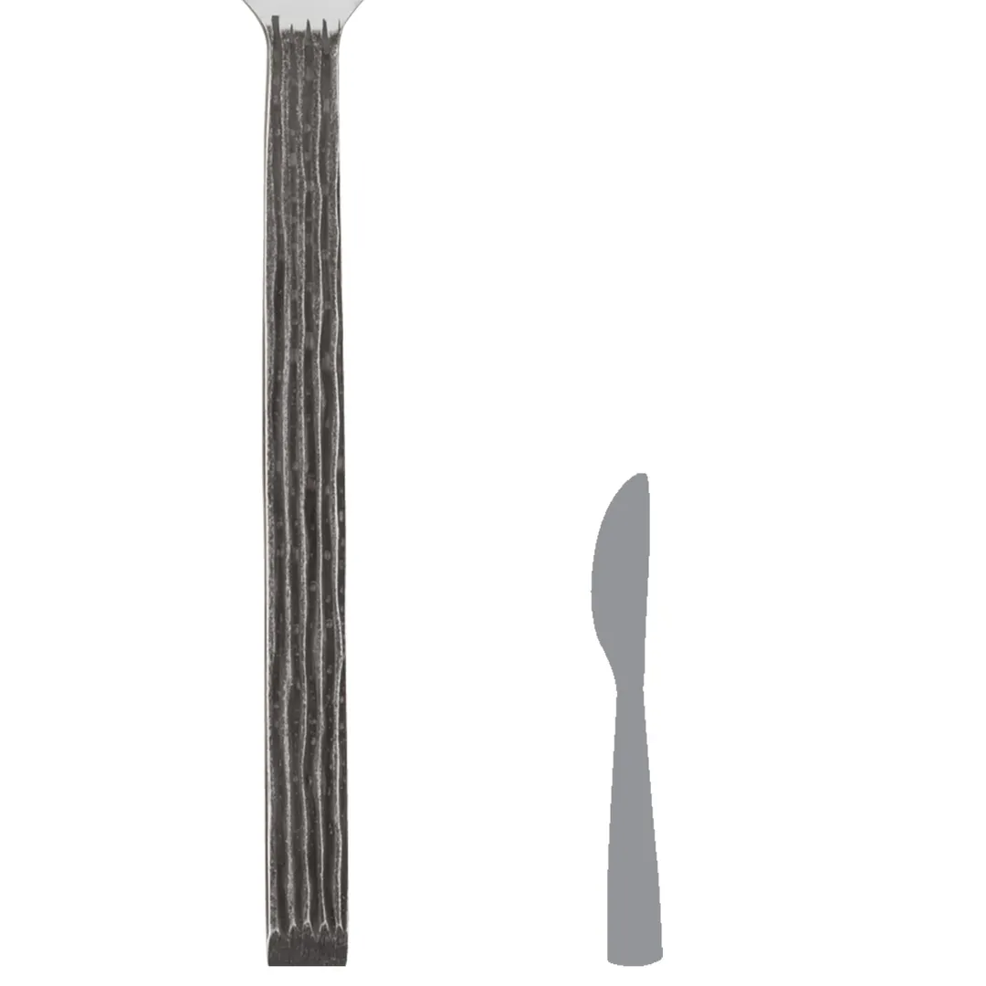 Steelite 5727SX045 Butter Knife, 5"-6" 13/0 Stainless Steel, Varick Briar Handle - 1 Dozen