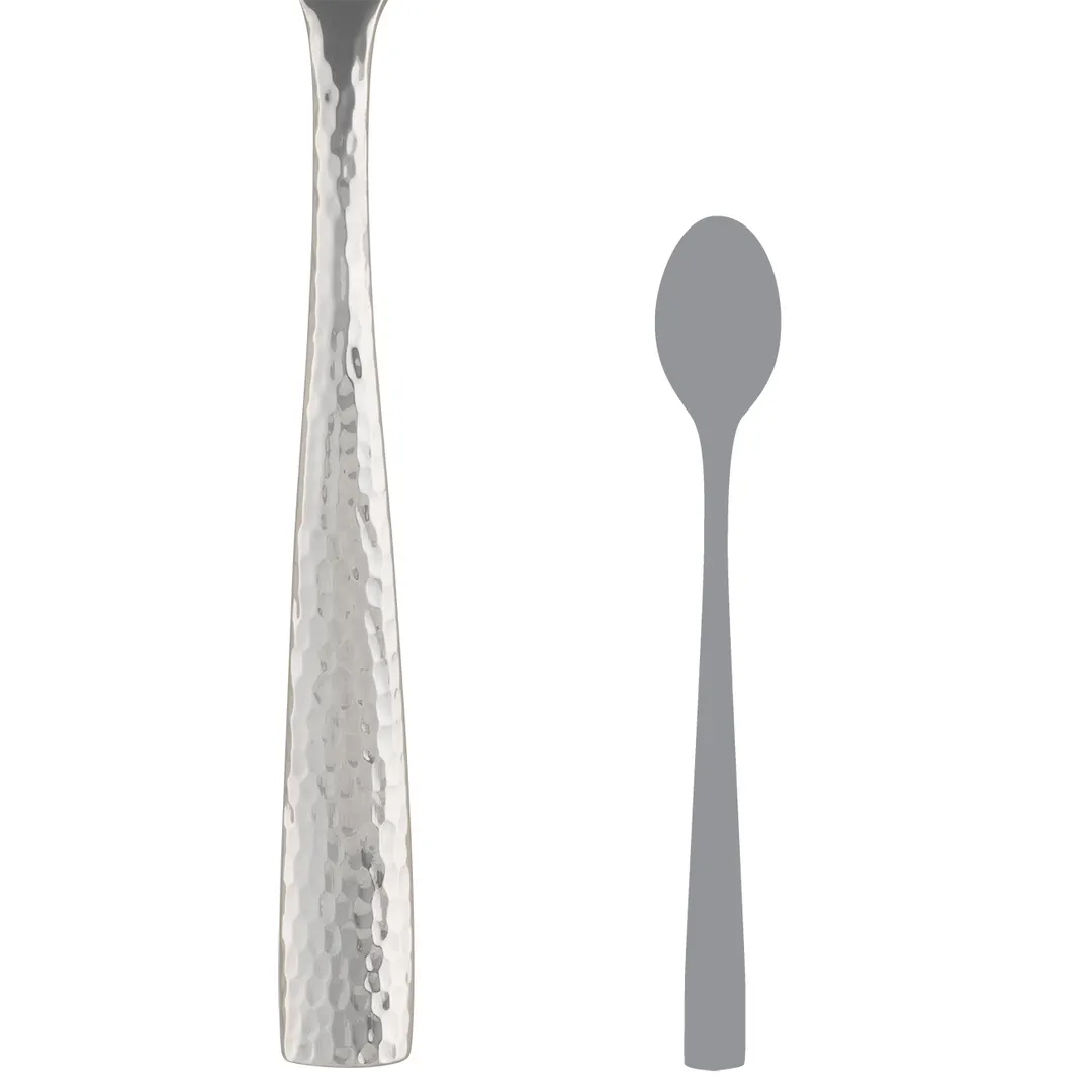 Steelite 5729SX006 Iced Tea Spoon, 7-7/8" Length, 18/10 Stainless Steel, Folio Flatware - 1 Dozen