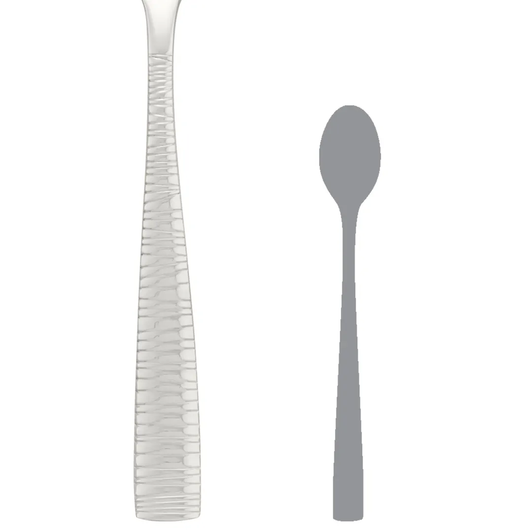 Steelite 5732SX006 Iced Tea Spoon, 7-7/8" Length, 18/10 Stainless Steel, Pirouette Style - 1 Dozen