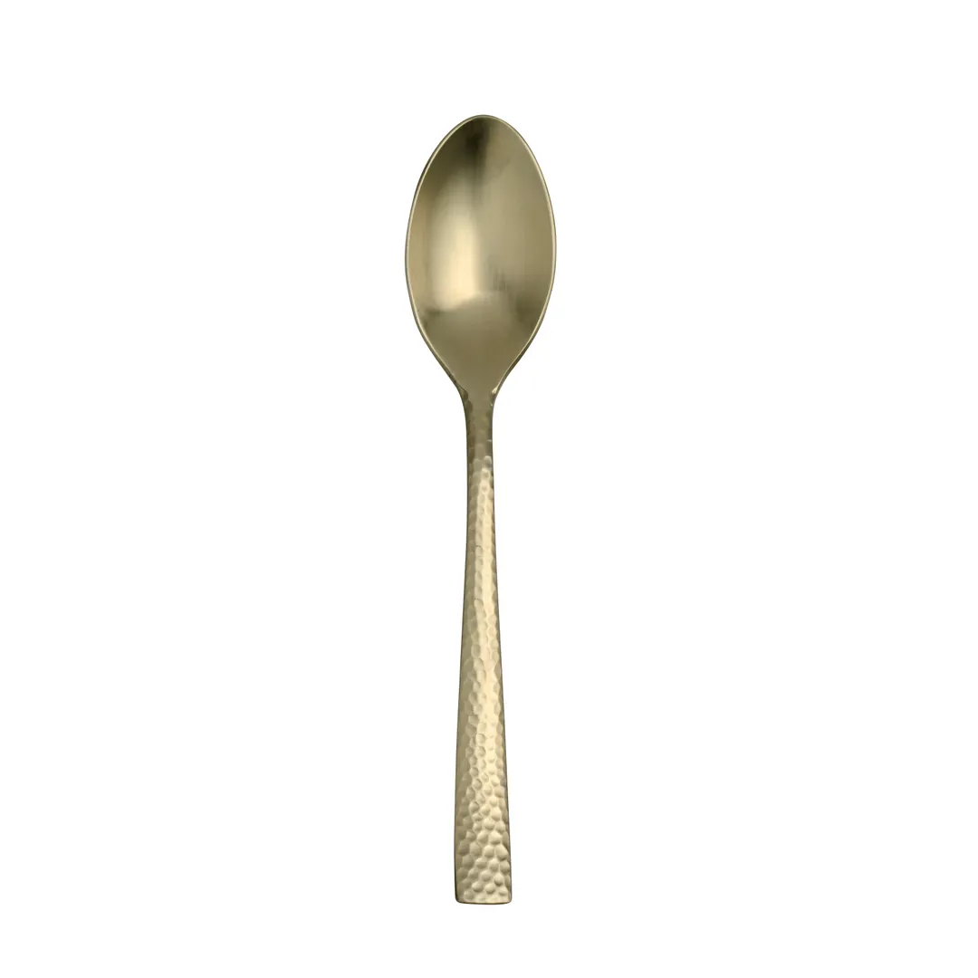 Steelite 5733SX003 - Soup Spoon, 7-1/8", 18/0 Stainless Steel, Varick Finish, Malcolm Gold - 1 Dozen