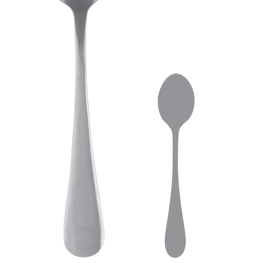 Steelite 5734SX008 - Coffee Teaspoon, 4-3/8" 18/0 Stainless Steel, Fulton Finish - 1 Dozen