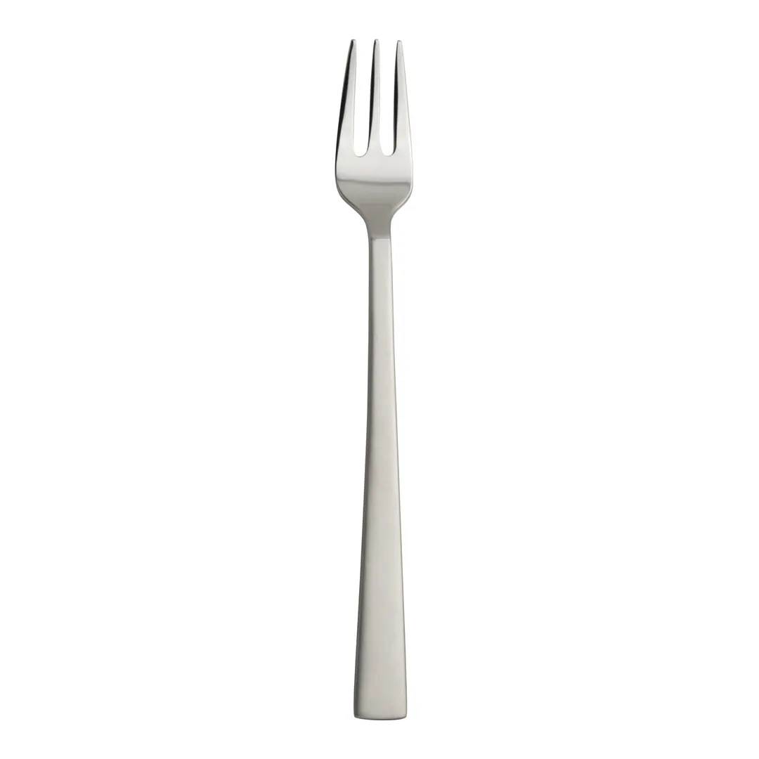 Steelite 5741SX025 Oyster Cocktail Fork, 6-3/8" 18/10 Stainless Steel, Satin Finish - 1 Dozen