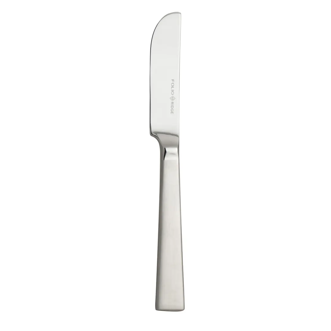 Steelite 5741SX045 Butter Knife, 6-3/4" Handle, 18/10 Stainless Steel, Half Satin Finish - 1 Dozen