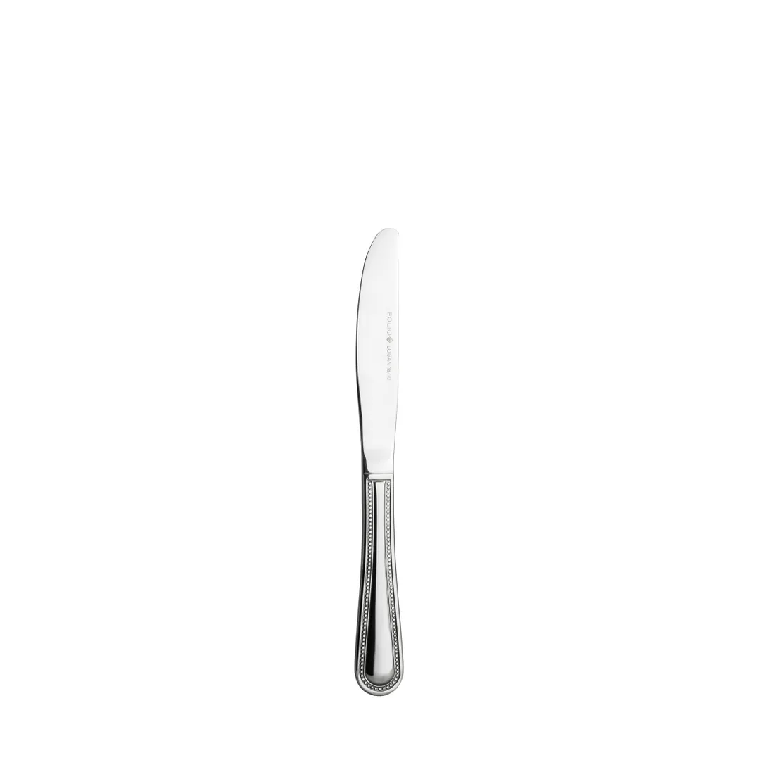 Steelite 5743SX045 Butter Knife, 7-1/8" Stainless Steel Spreader, Folio Flatware, Logan - 1 Dozen