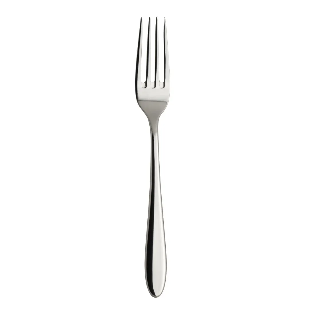 Steelite 5746SX021 Dinner Fork, 8" Folio Flatware, Stainless Steel, Whitfield Finish - 1 Dozen