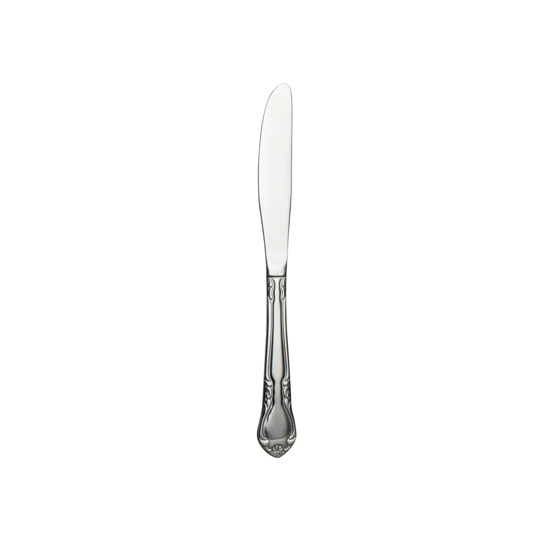 Steelite 5754SX046 Butter Knife, 7.125" 18/0 Stainless Steel, Varick FW Finish, Flora - 1 Dozen
