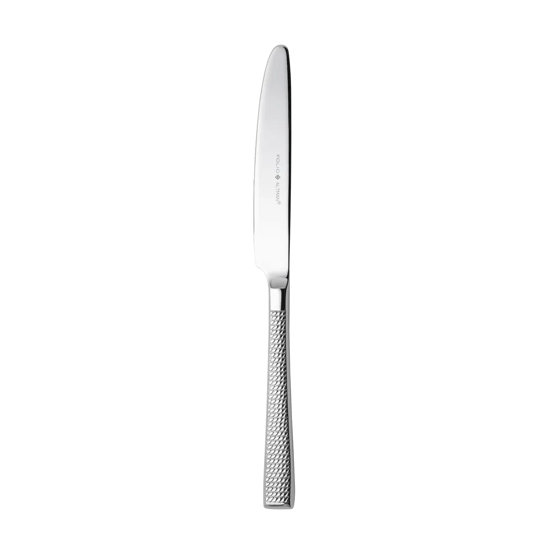 Steelite 5759SX042 Dinner Knife – 9.5" 18/10 Stainless Steel, Solid Handle, Folio - 1 Dozen