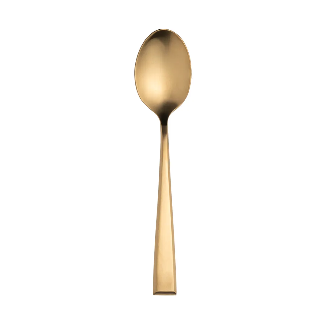 Steelite 5765SX003 - Soup/Bouillon Spoon, 8" , 18/10 Stainless Steel, PVD Brushed Finish - 1 Dozen