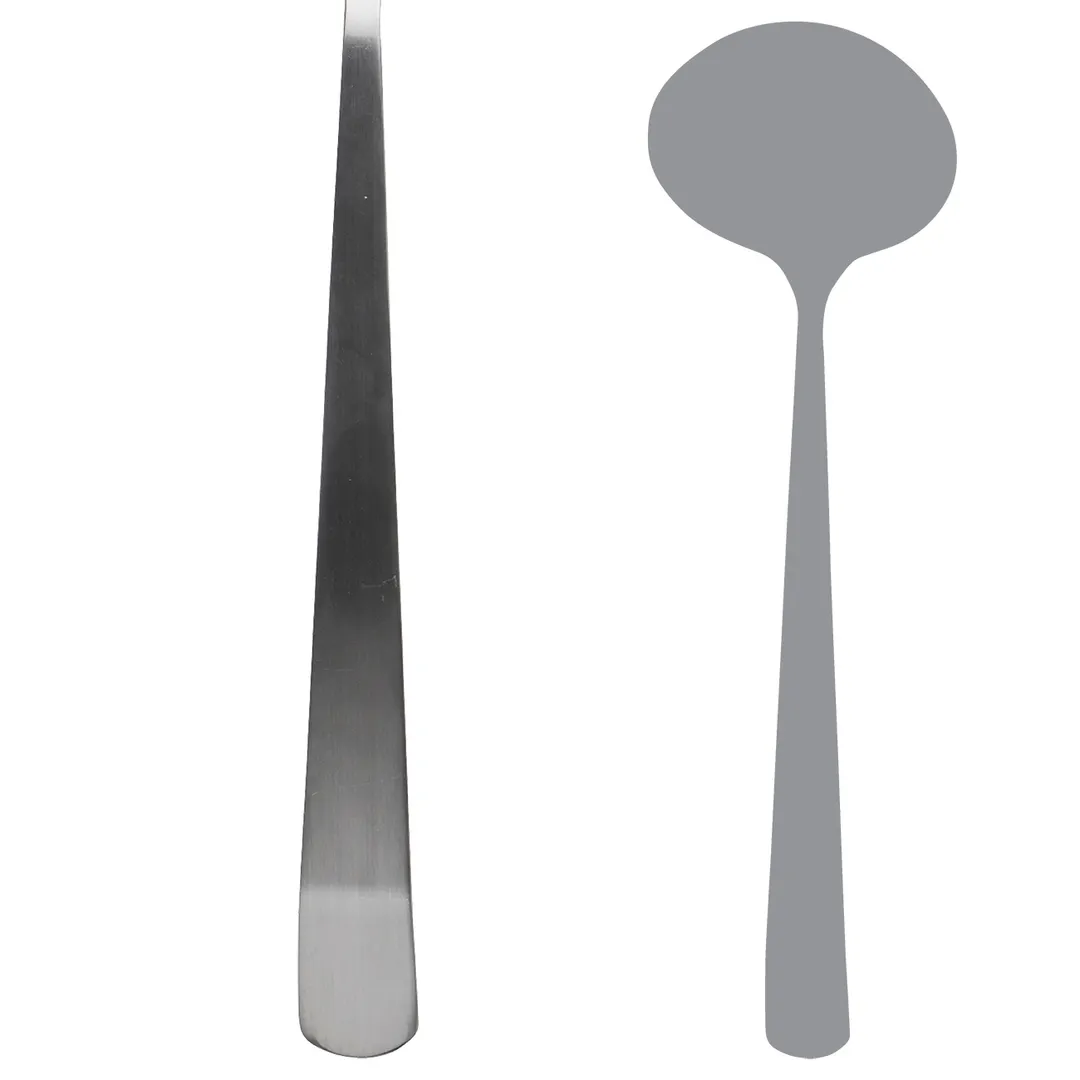 Steelite 5769SX063 Soup Ladle, 4.0 oz Capacity, 12.375‑Inch Angle Folio, 18/10 Stainless - 1 Dozen