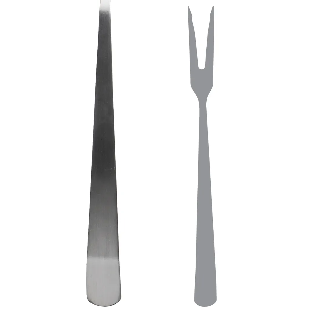 Steelite 5769SX072 Serving Fork, 12.625" Angle Folio, 18/10 Stainless Steel, 10-12" Length - 1 Dozen