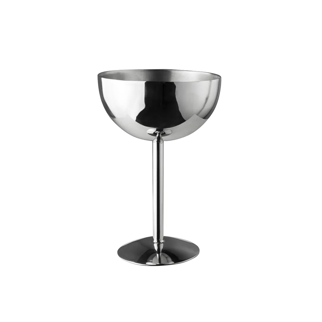 Steelite 5850JX149 Ice Cream Cup, 8.75 oz (4" x 6"), 18/10 Stainless Steel, Williamsburg Finish