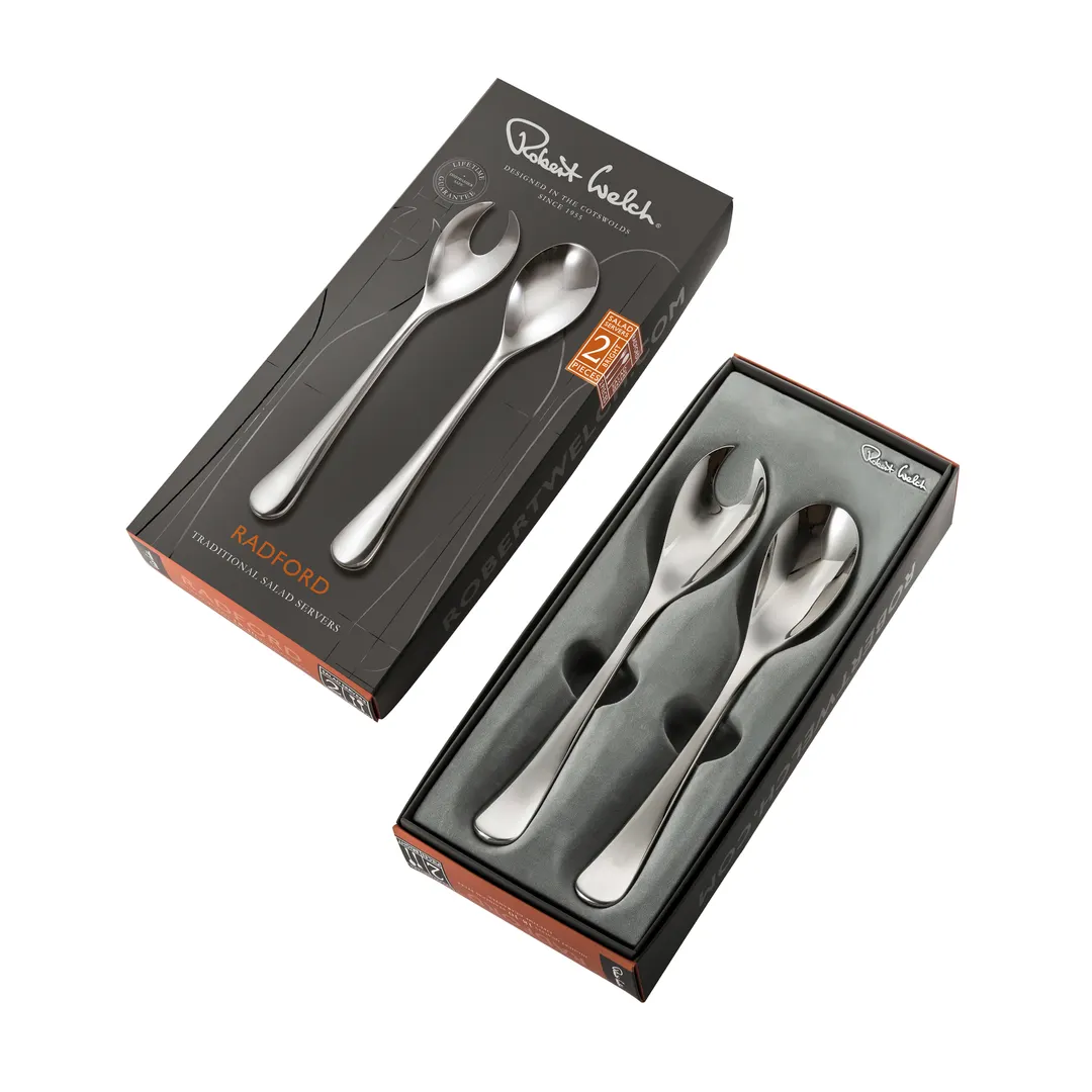 Steelite 5970SX510 - Salad Server Set, 13" X 6" X 2", 18/10 Stainless Steel, Robert Welch - Set