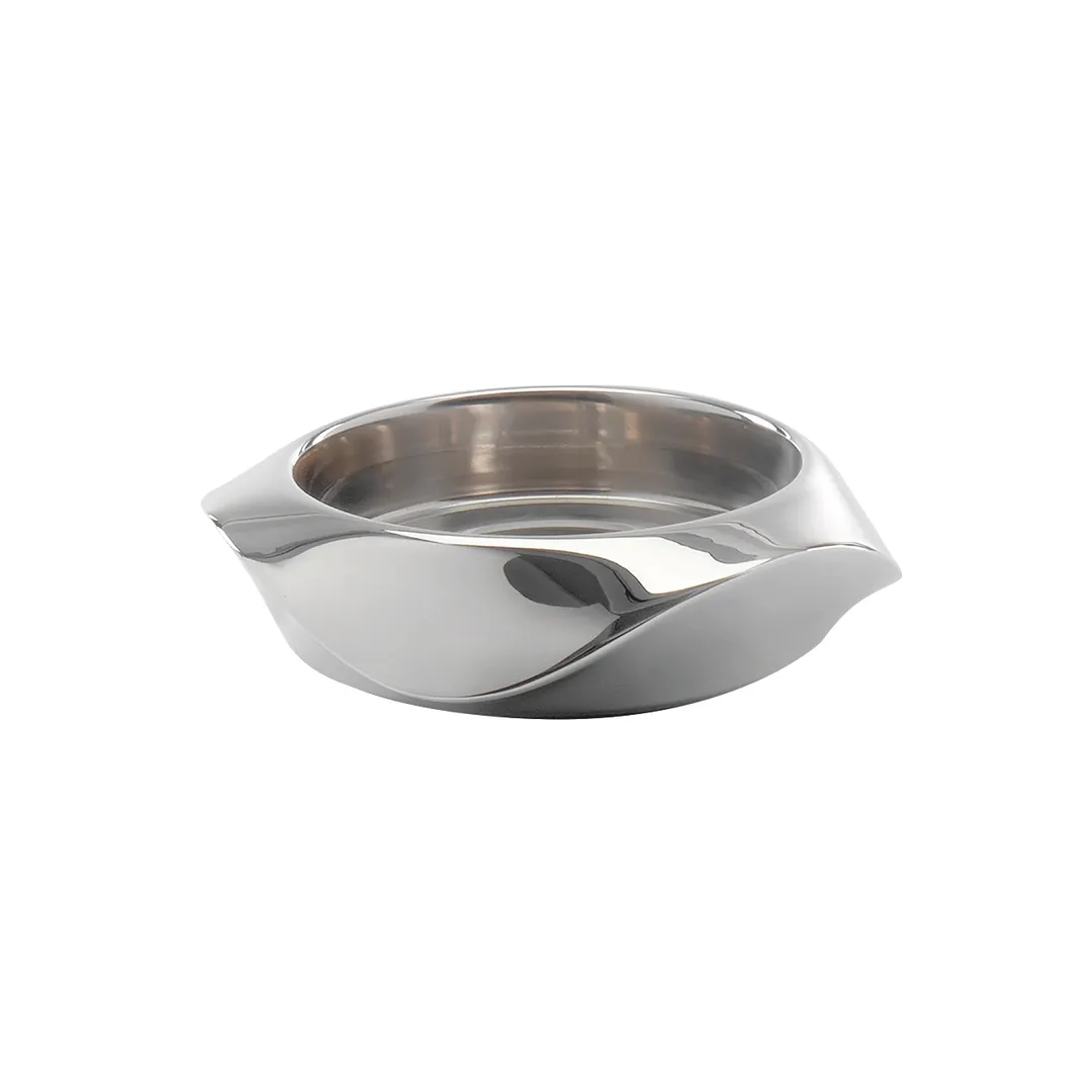 Steelite 5977RW004 - Wine Coaster, 5.125\" x 5.0\" x 1.5\" Steel, Silver, Robert Welch Design
